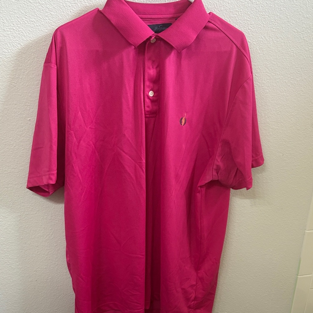 Jack Nicklaus Dri-Fit Men's Pink Polo Shirt